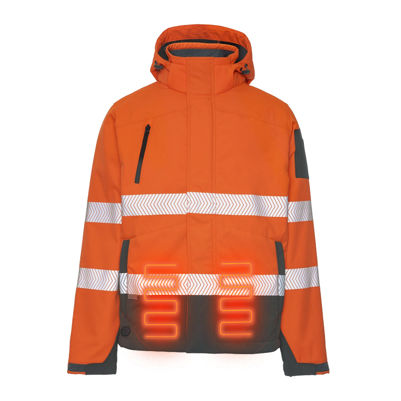 Reflective Vest Jacket Strip Fabric Construction Security Safety Vest High Visibility Work Reflecti Heated Jacket