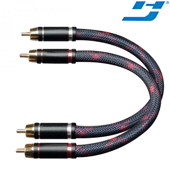 High Quality recommend Car 2RCA Cable 24K Gold Plated