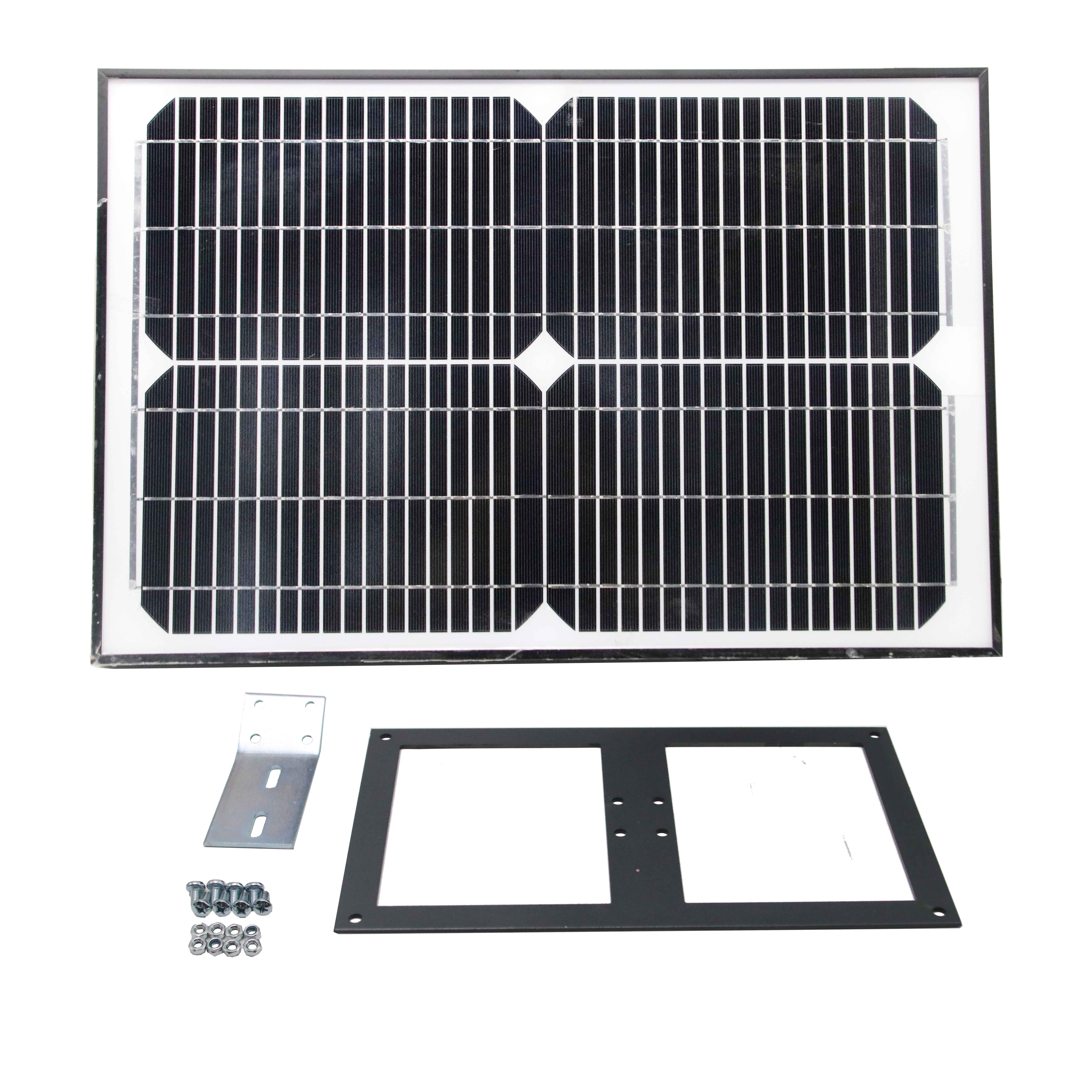 24VDC Micro Solar Panel 20 Watt 24V Monocrystalline Solar Panel Battery Charging Controller Kit for Gate Opener, Boat, Caravan