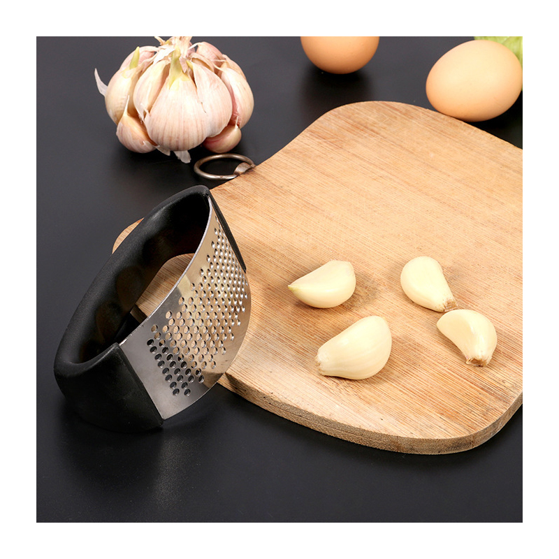 Low Price Customizable logo/box premium garlic press set kitchen chopper mashed garlic garlic press stainless steel