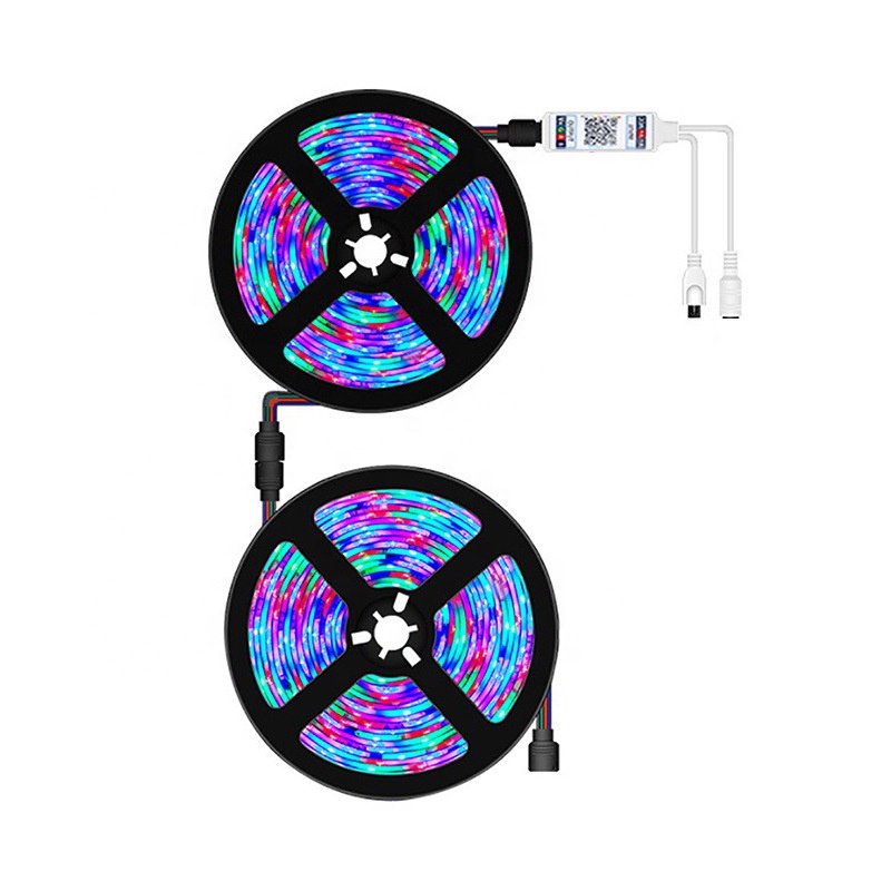 Aluminium Profile Led Strip Black Music 5M 10M APP Control RGB LED Bar Strip Lights