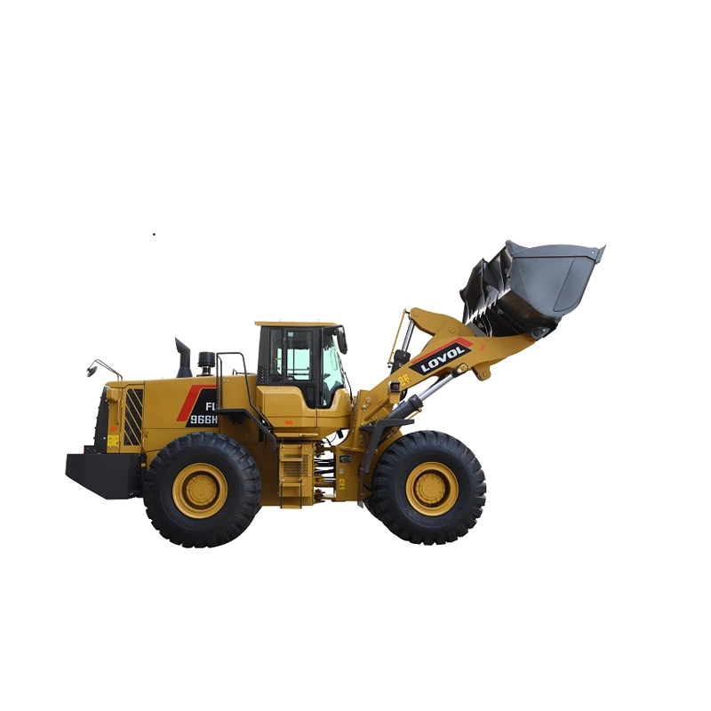 LOVOL FL956H совершенно новый колесный погрузчик 5,5 тонн с ведром 3,3 куб. М для тяжелых условий эксплуатации