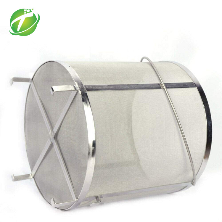 300*310mm SS304 300 Micron 50 Mesh Professional Beer Brewing Filter Basket