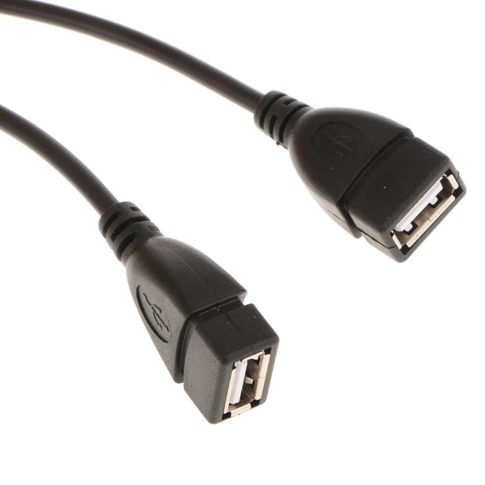 USB2.0 Удлинительный кабель для 2 разъемов «мама» для зарядки передачи и синхронизации данных USB кабель для передачи данных разветвитель для портативных ПК принтер жесткого диска