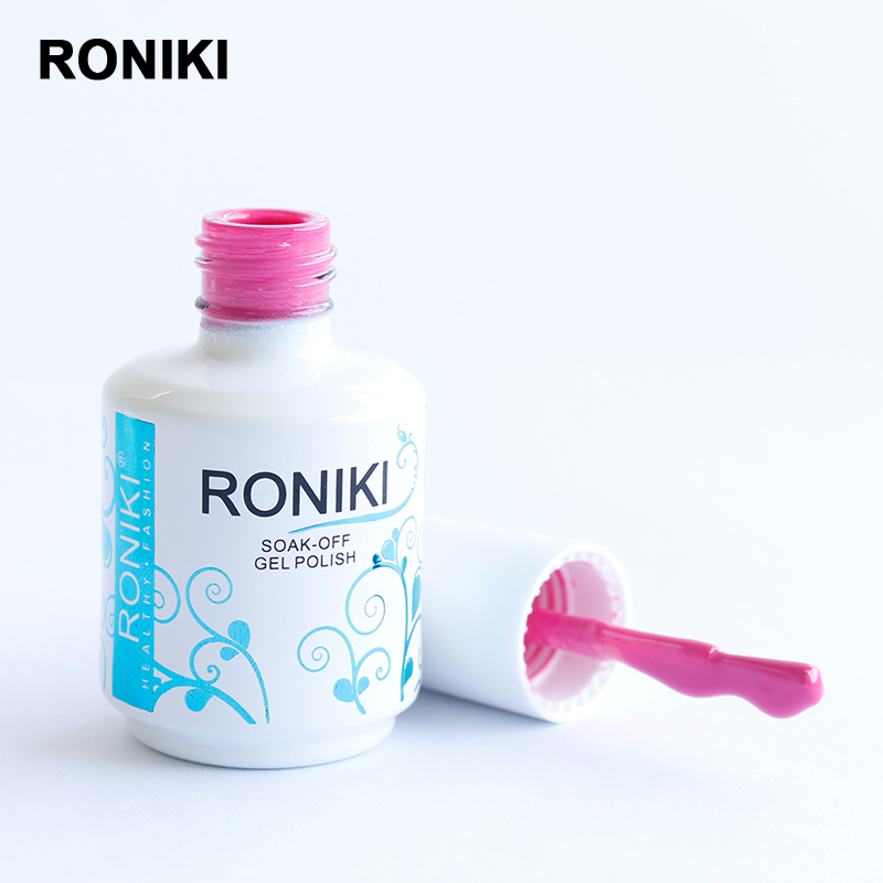 RONIKI оптовая продажа пользовательских частных этикеток замочить от цвета УФ гель лак для ногтей
