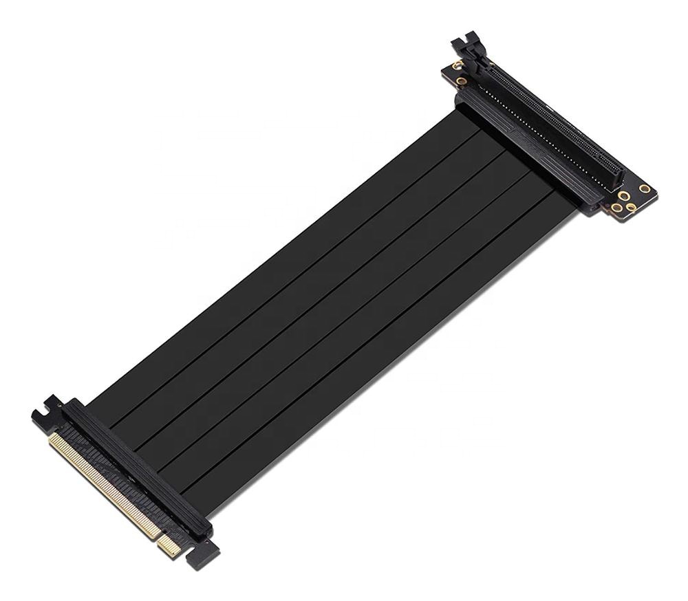 Удлинитель PCI Express PCIe3.0 16x для гибкого кабеля, Высокоскоростной Переходник с вертикальной картой, 30 см, 90 градусов, модернизация