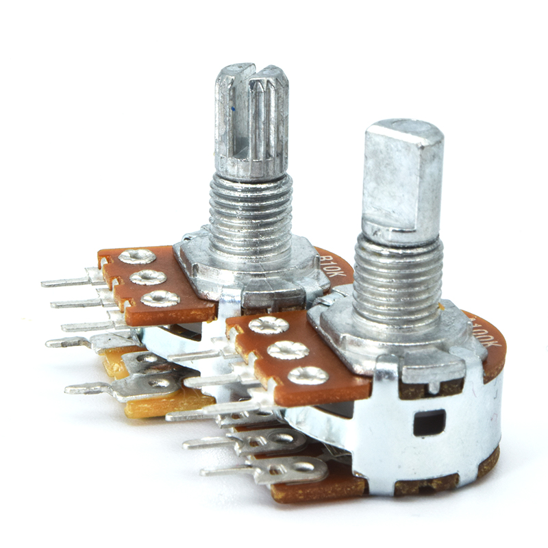 Вращающийся потенциометр R1620S 5 Pin 5K 10K 100K 200K, потенциометр, переключатель регулировки громкости, сопротивление на заказ