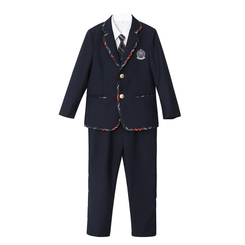 Child Academy Style Clothing Kindergarten Two Piece Set of Boy and Girl Gentleman Children's Set for 2-16Y