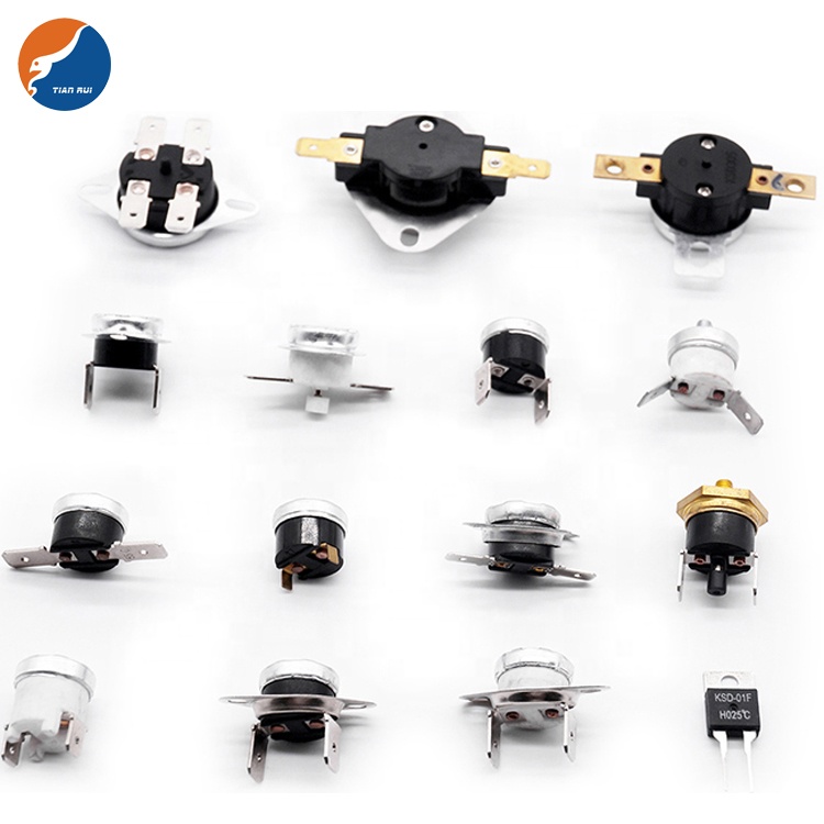 Мгновенного действия 125V 250V 10A 15A 16A 20A 25A 30A 40A 45A KSD301 KSD302 KSD305 биметаллический автоматический сброс термостат возврат вручную