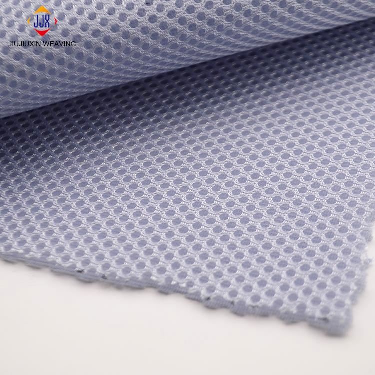 Hot selling China direct manufacturer soft recycled polyester knitted sandwich mesh fabric