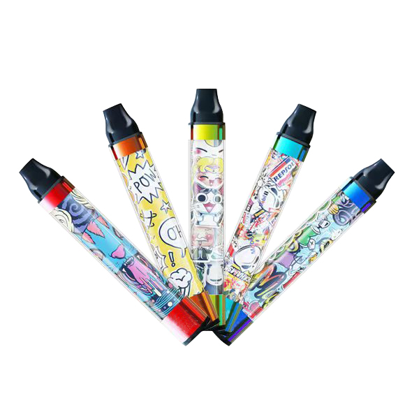 Colorful Flash LED Custom Logo Electronic Cigarette 1000 Puffs E-cigarette Vaporizer Cartridge Luminous Vape pen