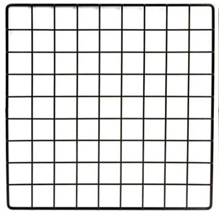 Black Wire Grid Wall Panel for Retail Display Supermarket Usage Wire Mesh Panel