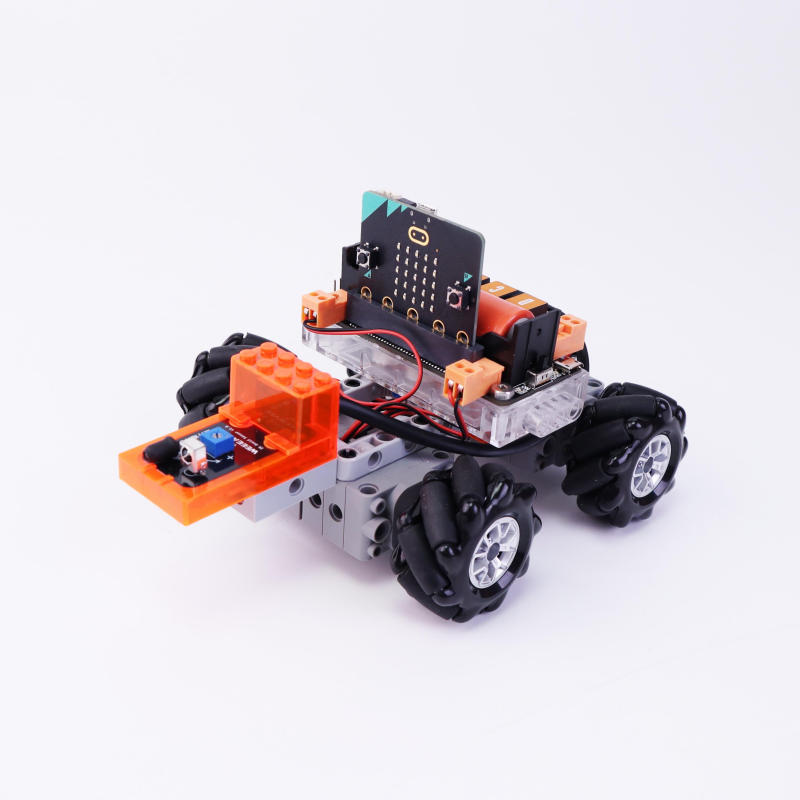 4WD микро: Bit Mecanum Шасси Мини DIY образовательный программируемый Роботизированный автомобильный комплект Microbit V2