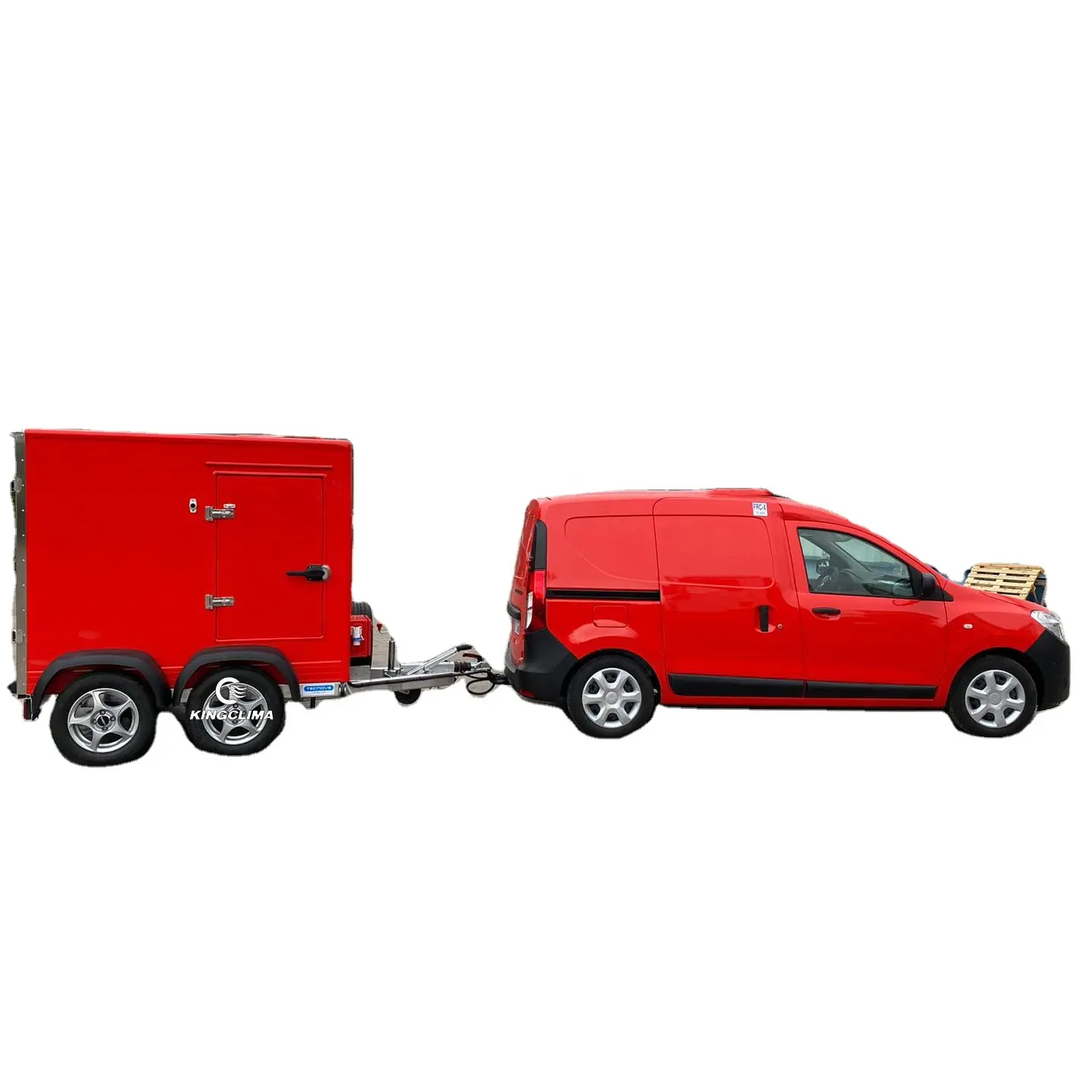 Kingclima hot selling mobile refrigerator ac110v/220v mobile trailer cooler unit trailer cooling system for 8ft/10ft/12ft use