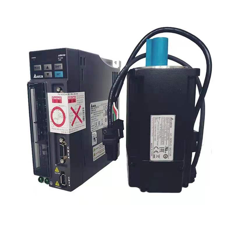 Delta серводвигатель переменного тока Привод комплект 750w 220VAC ASD-B2 ASD-B2-0721-B ECMA-C20807RS с 3 м Кабель для программирования в ECMA-C20807RS delta B2 мотор с последовательным возбуждением