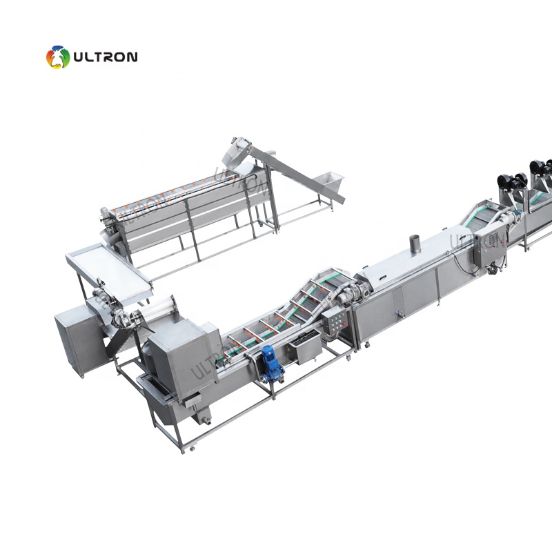 French fries potato half frozen production line/french fries potatoes chips production line