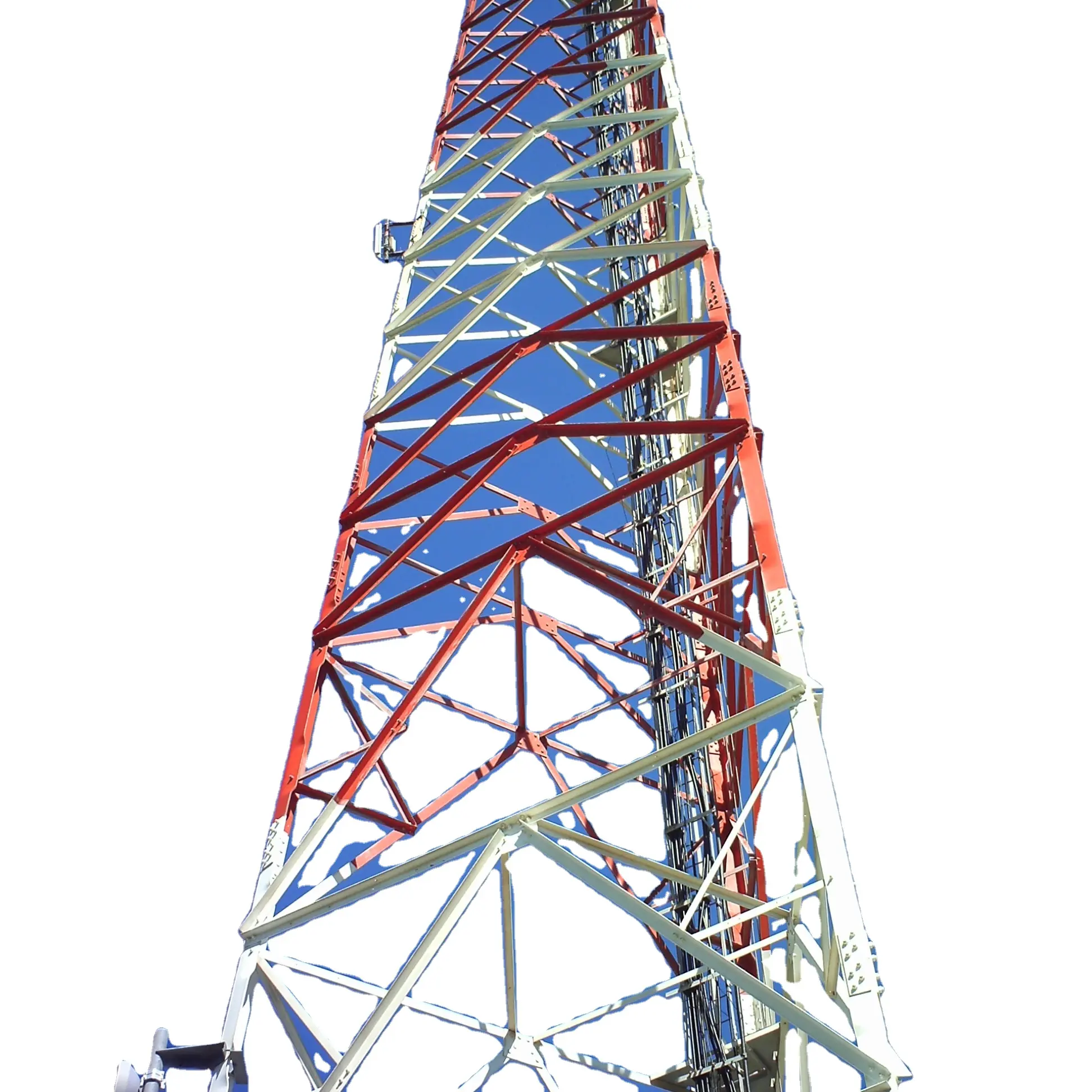 3 leg 60 degree angle antenna telecom 4 legged angular self supporting steel lattice communication tower