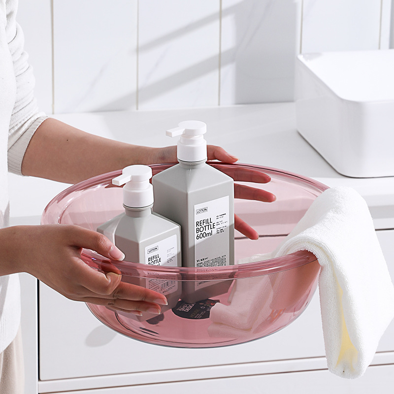 Sheng Bang Wholesale High Quality Household Plastic Outdoor Transparent Footbath Washing Wash Basin Washbasin