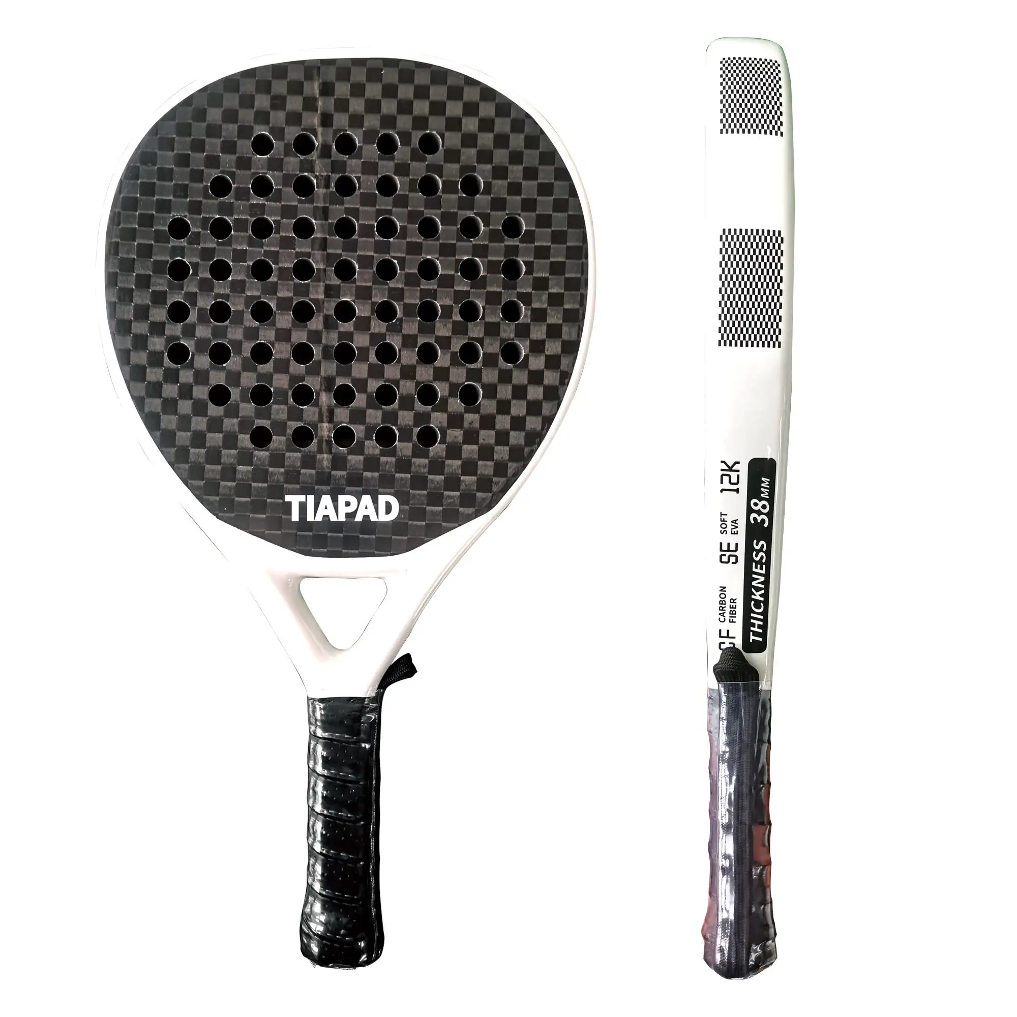 Custom logo 3K 12K 18K carbon fiber high quality palas de paddle padel racket