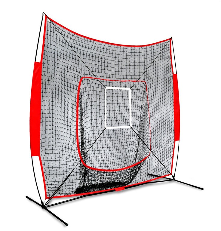Baseball softball pitching practice net 7'*7' baseball rebounder net for sale