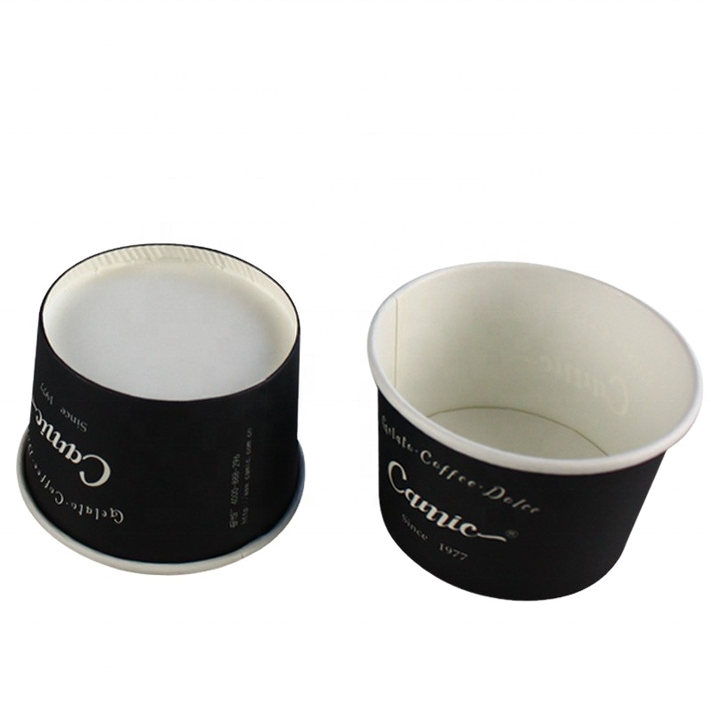 Biodegradable Design Disposable Printed Ice Cream Paper Cup Takeaway Customized 4oz Paper Tub