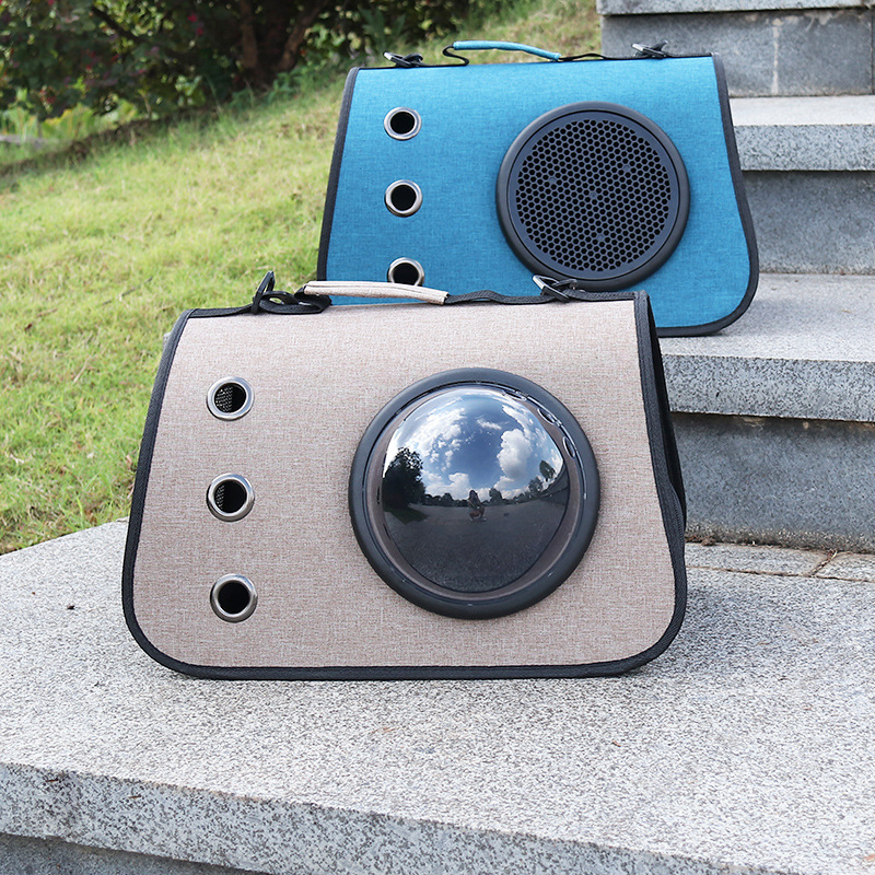 Portable Cat Hand Bag Folding Pet One Shoulder Bag Breathable Outdoor Carrier Dog Bag