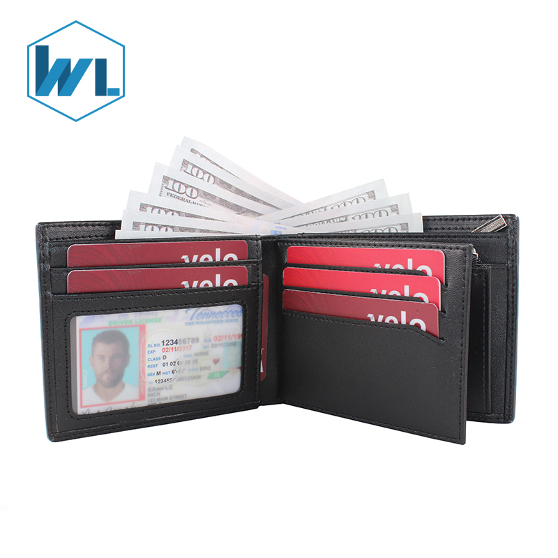2021 модный мужской кошелек из углеродного волокна с Rfid-блокировкой и отделением для монет