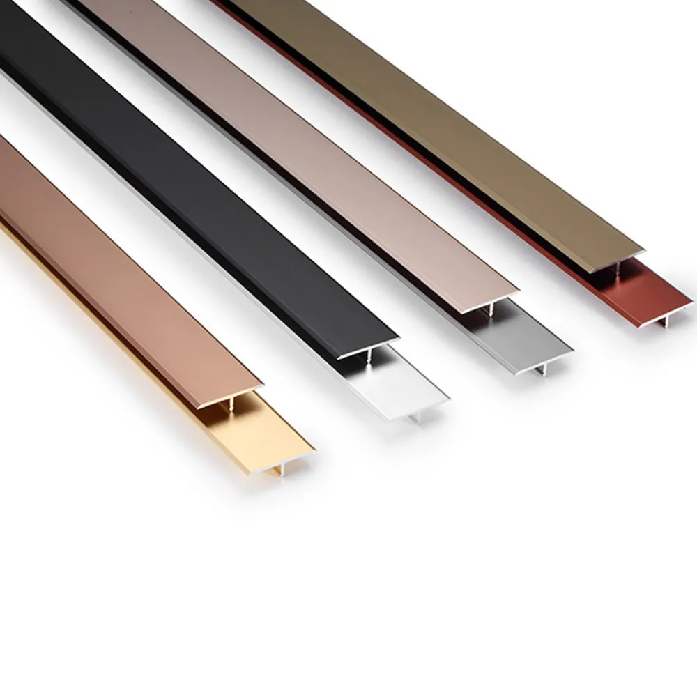 Free sample durable u t shape stair nose ceramic floor edge copper brass aluminum stainless steel tile trim profile