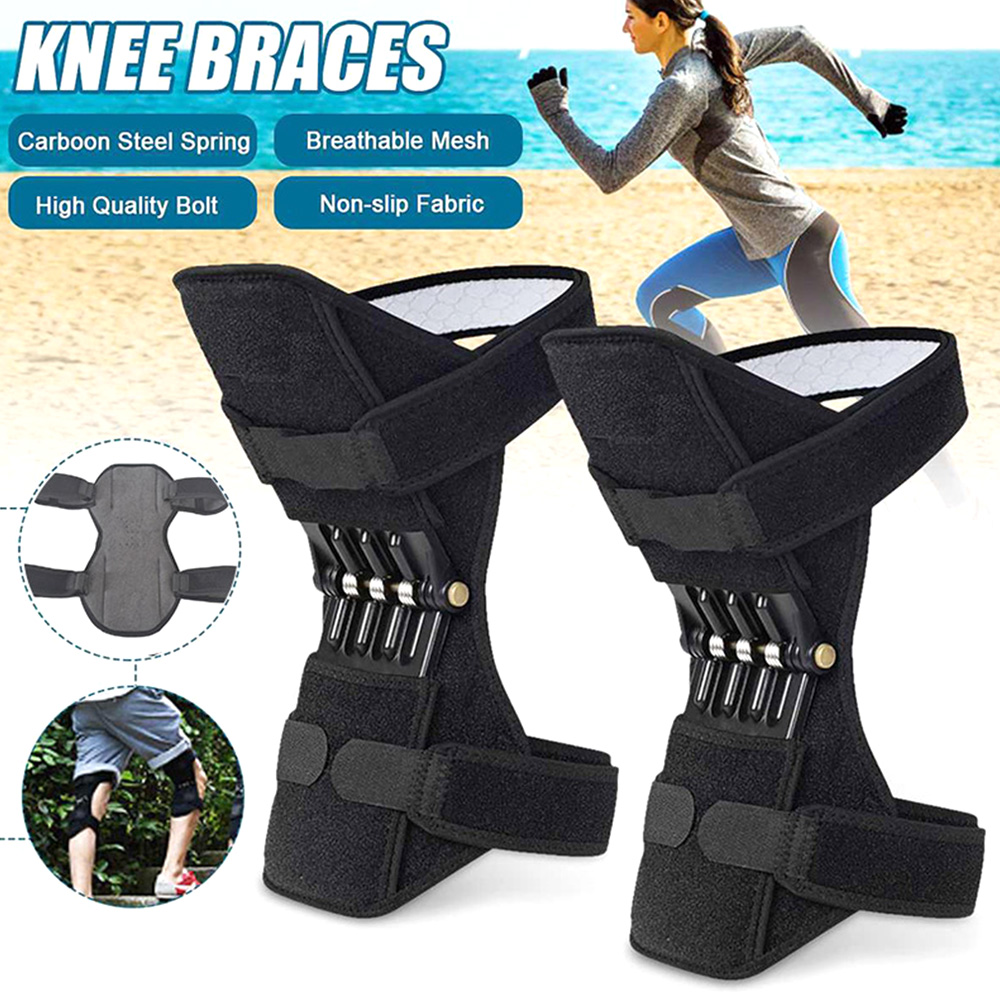 Power Lifts Spring Force Knee Joint Support Pads Knee Patella Strap Knee Booster