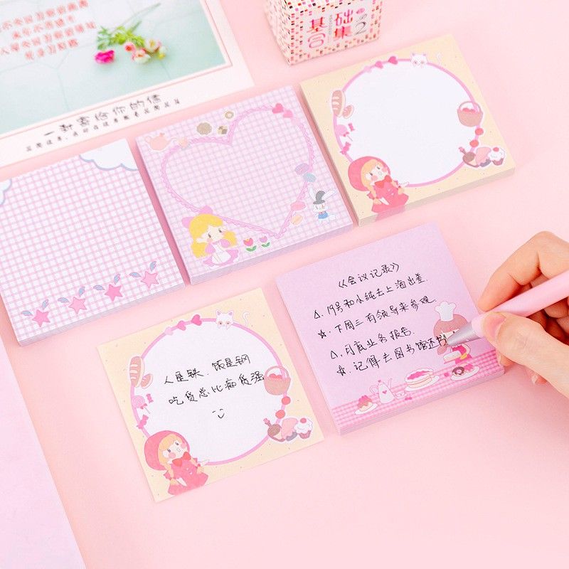 2021 kawaii stationary sticky sticky notes set for stationery, business, office use, study and etc