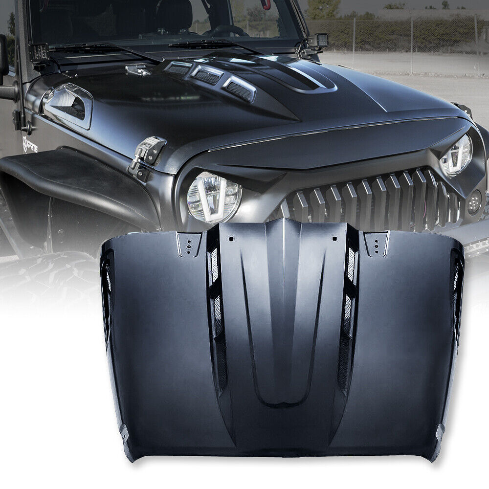 Стальной теплодисперсионный ВЕНТИЛИРУЕМЫЙ КАПОТ серии Avenger для Jeep Wrangler JK 2007-2018/JL 2018 +