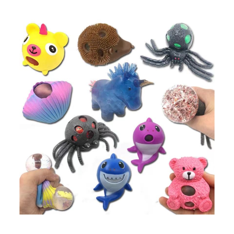 Chinese Suppliers Dog Small Flying Stress Loose Fidget Figure High Elasticity Toy Balls