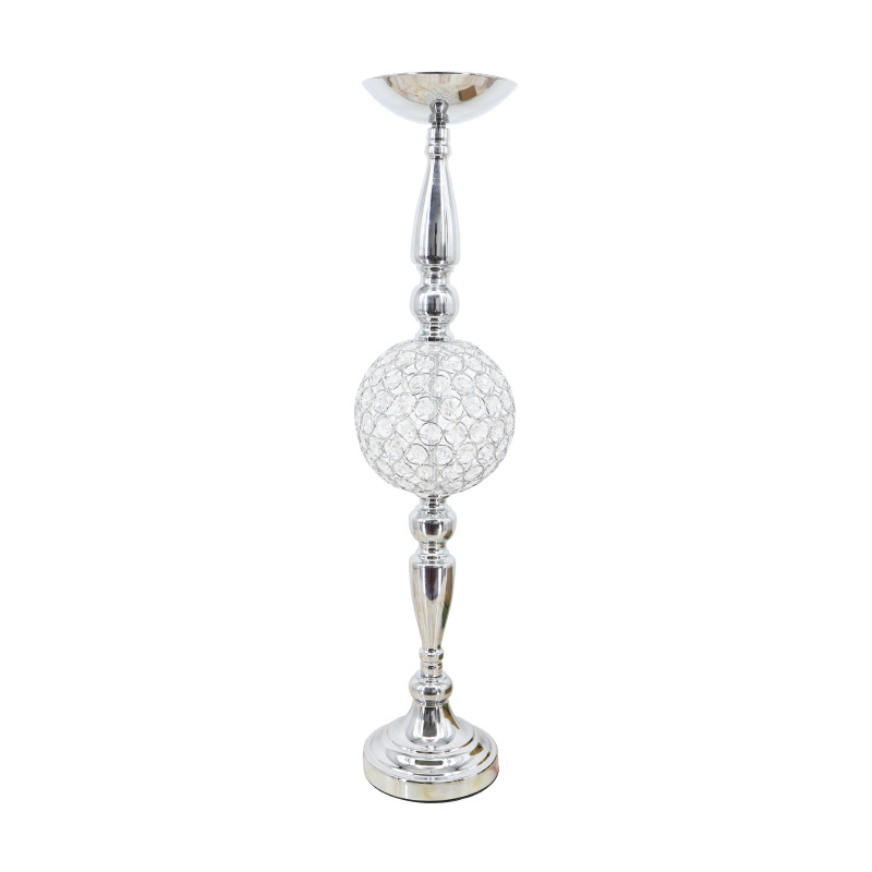 metal flower vase with candle holder decorative wedding table centerpieces