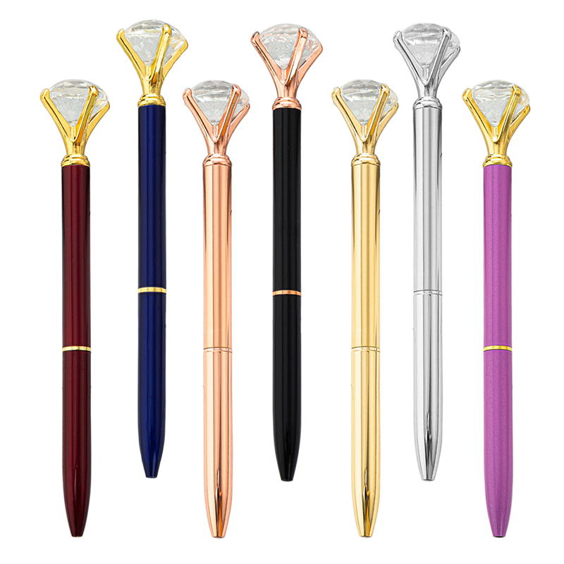 Clearance Sale Crystal Metal Ballpoint Pen With Custom Logo Personalized Ball Pen Diamond Pen For Gift