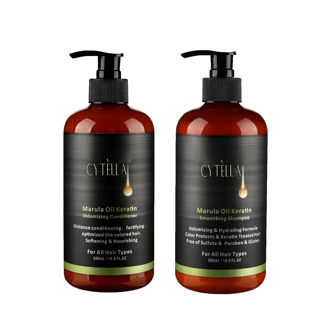 Professional Natural Marula Oil Deep Hydrating Shampoo and Conditioner Set Perfect Hair Care Combination