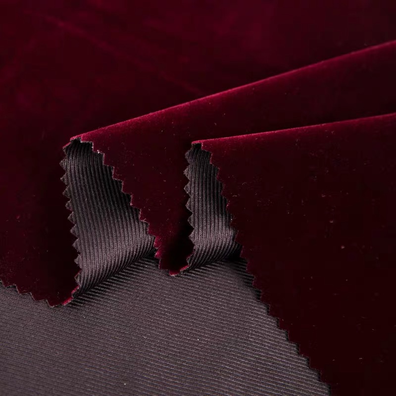 Single side 100% nylon warp knitting velvet flock fabric for shoes jewelry package