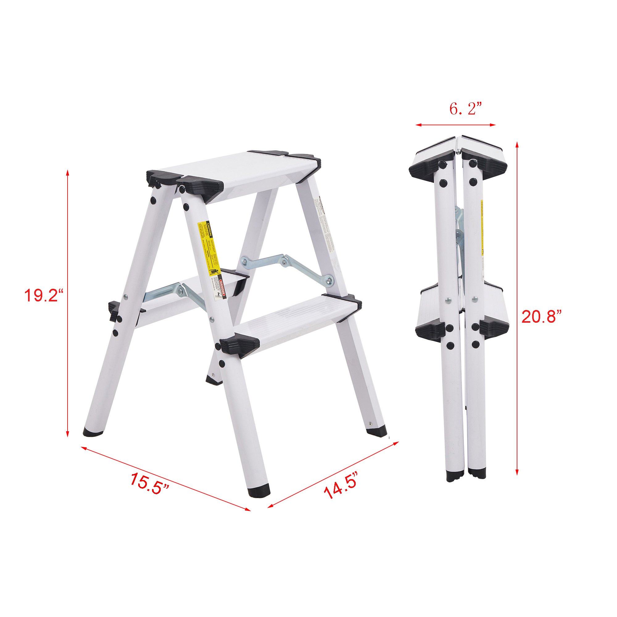 Light Aluminum Double Sided Flexible Folding Step Ladder Foldable Household Ladder Portable Ladder Chair