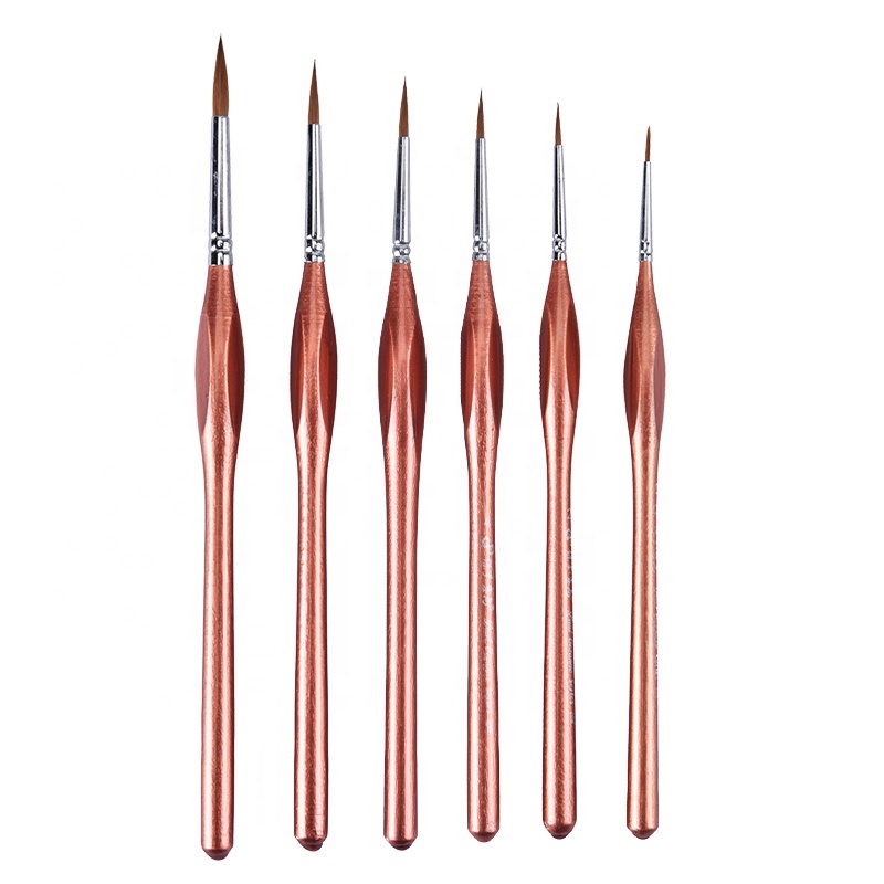 Premium Quality Sable Hair Paint Brush Set Miniature Hook Line Pen For Detail Art Painting Brush Art Nail Drawing Art Supplies