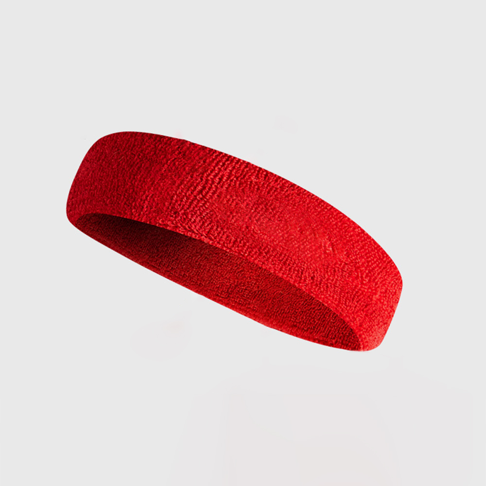 sports breathable colorful cotton head band custom logo sweatband headbands