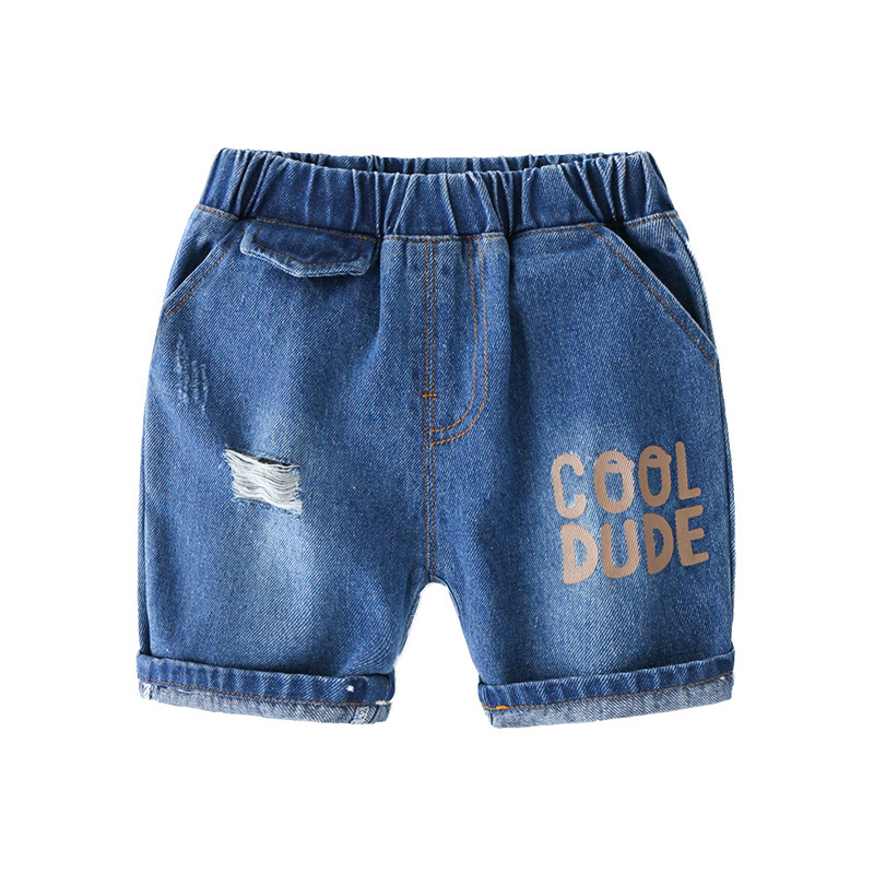 Boys denim shorts summer foreign style 3 year old children's pants