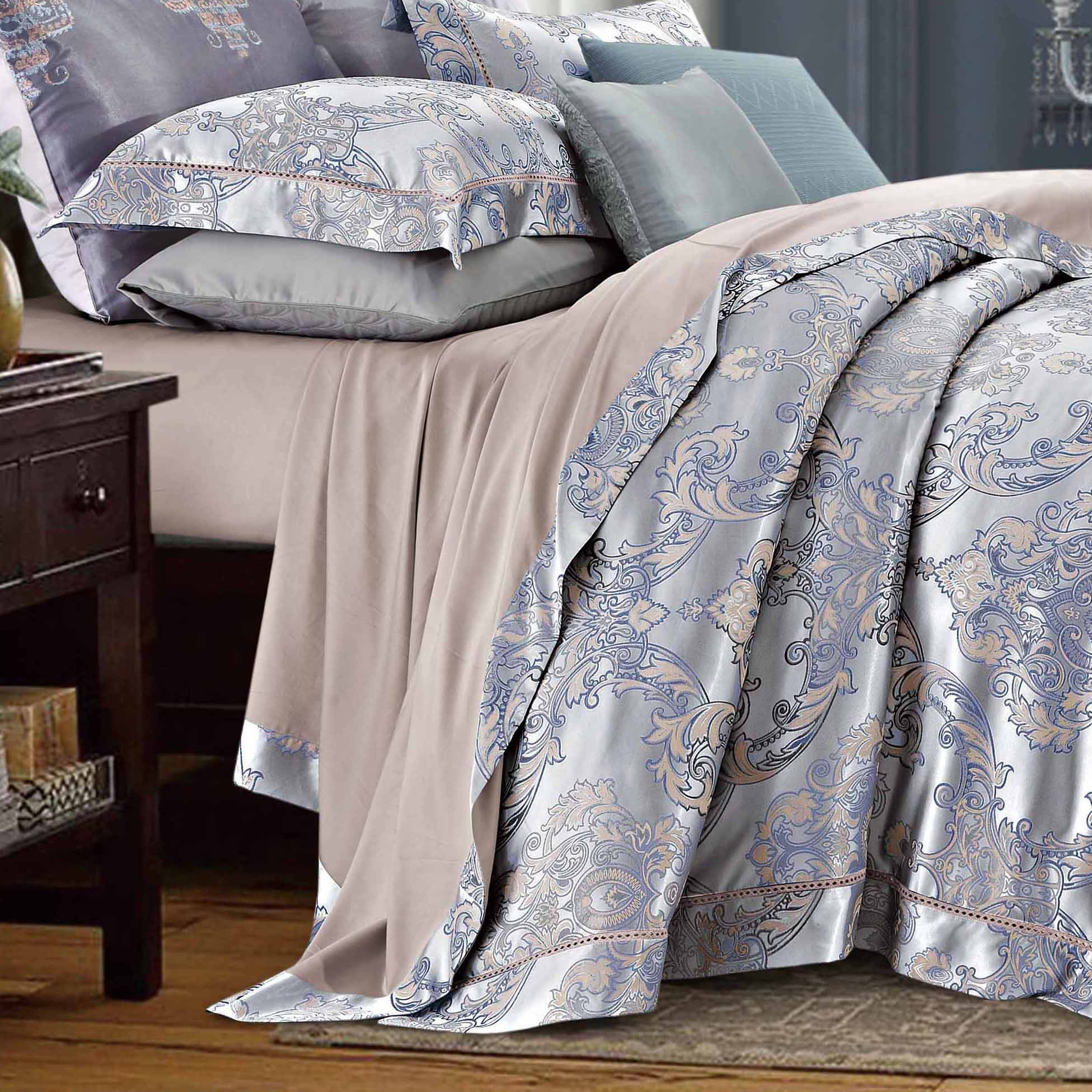 Zara home Вышивка покрывало Оскар пододеяльник постельное белье, не вызывает аллергию, пуховое одеяло