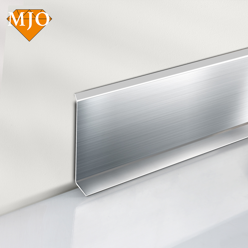 Foshan MJO Modern Style Floor Accessories Skirting Board For Floor Decoration Wholesale 304/316 Stainless Steel Tile Trim