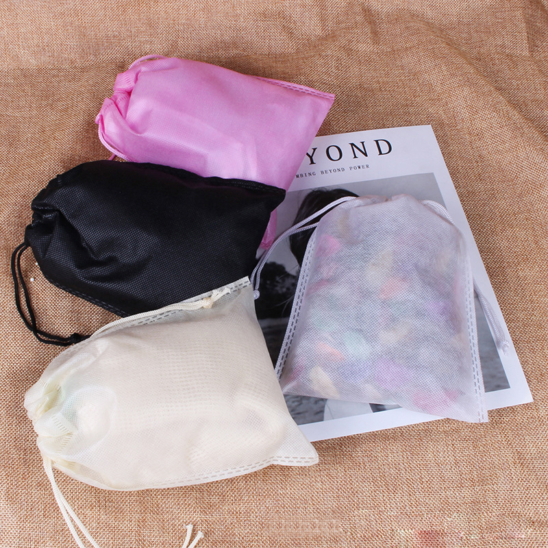 Environmental Protection Rope Non-woven Bundle Pocket Home Dustproof Storage Shoes bag