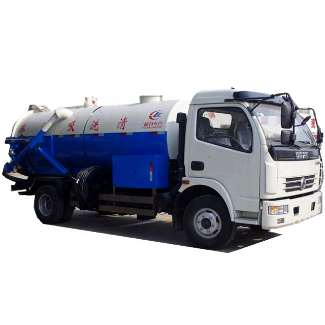 High Pressure Combined Suction and Jetting Sewage Cleaner 8m3 Vacuume Sewer Cleaning Truck