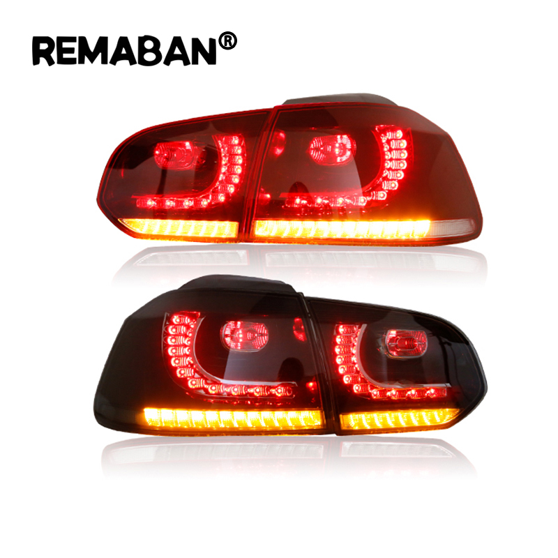 Full led sequential golf mk6 tail lamp cars accessories 2008-2013 golf 6 led tail light