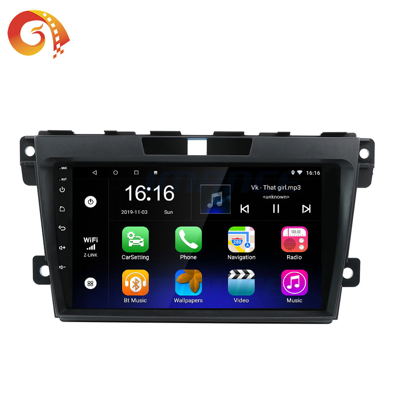 Автомобильный Dvd-видеоплеер с Gps-навигацией, Android, 2 Din, стерео, аудио, мультимедийный автомобильный радиоприемник для Mazda Cx7 2007-2014