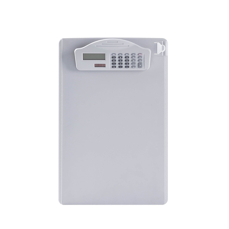 High Quality Clipboard Folder with Calculator Printing Logo A4 Size Multi-function Plastic Writing Board Folder File