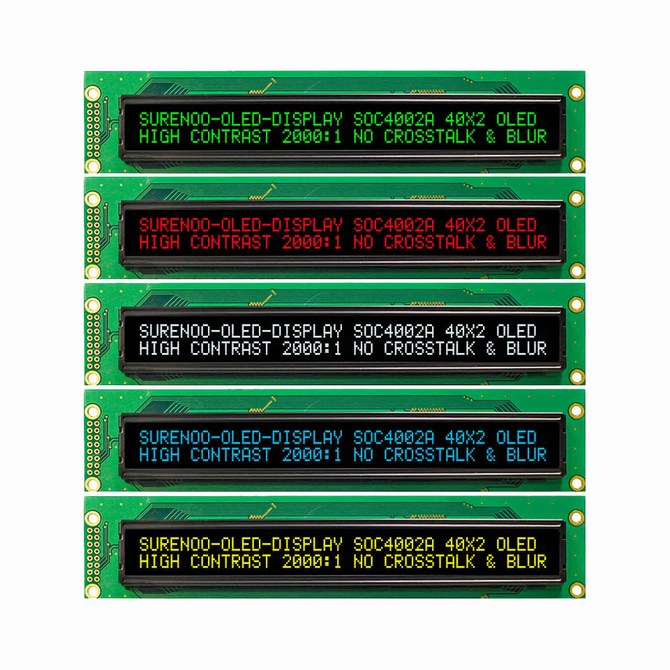 Реальный OLED-дисплей, 182.0X38.5 4002 402 40X2 символьный ЖК-модуль дисплей LCM экранная панель WS0010 Параллельный Последовательный SPI