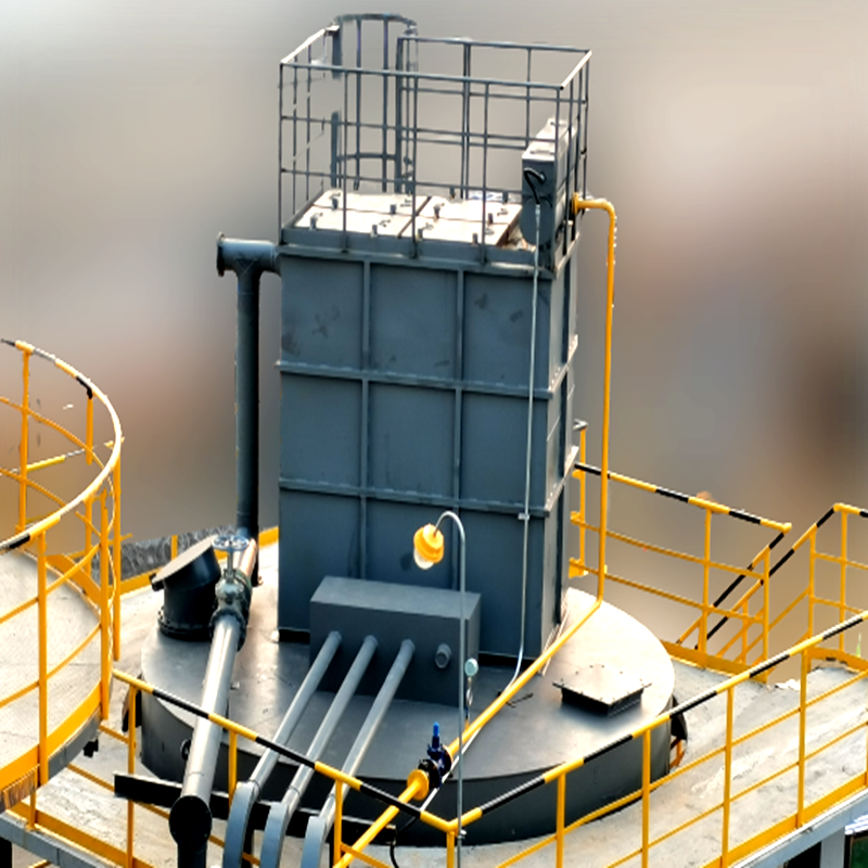 Emission released dust collector from top silor