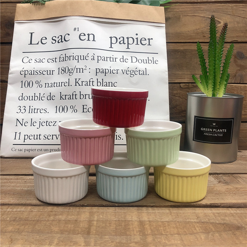 Красочная керамическая миска для десерта, пудинга ramekin, миска для выпечки, Лидер продаж на Amazon